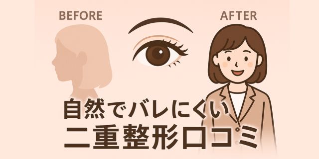 自然でバレにくい二重整形口コミ